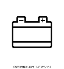 car battery icon trendy flat design