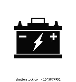 car battery icon trendy flat design