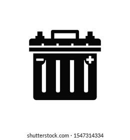 car battery icon trendy flat design