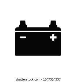 car battery icon trendy flat design