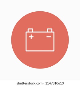 car battery icon vector