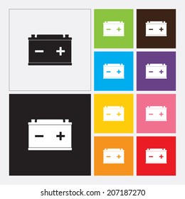 Car battery icon - Vector