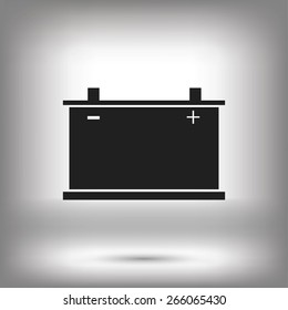 car battery icon. Vector 