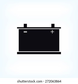 car battery icon. Vector 