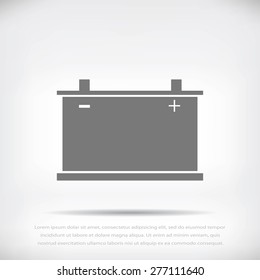 car battery icon. Vector 
