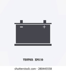 car battery icon. Vector 