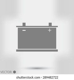 car battery icon. Vector 
