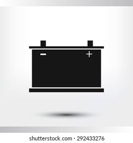 car battery icon. Vector 