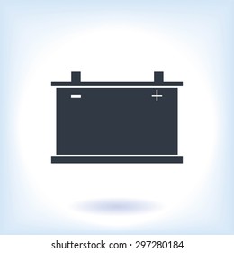 car battery icon. Vector 