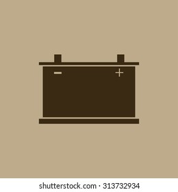 car battery icon. Vector 