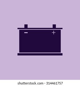 car battery icon. Vector 