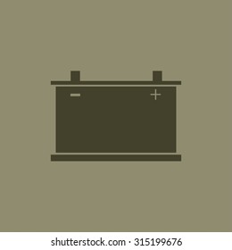 car battery icon. Vector 