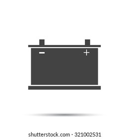 car battery icon. Vector 