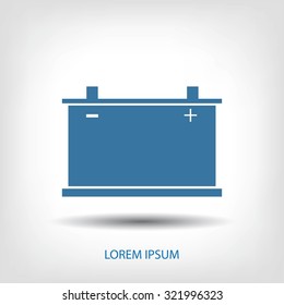 car battery icon. Vector 