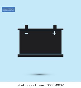 car battery icon. Vector 