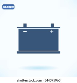 car battery icon. Vector 