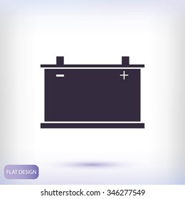 car battery icon. Vector 