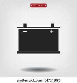 car battery icon. Vector 
