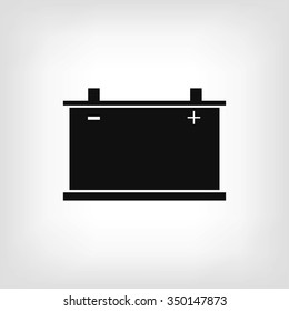 car battery icon. Vector 