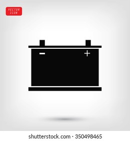 car battery icon. Vector 
