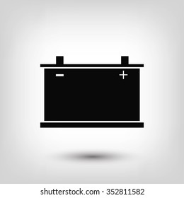 car battery icon. Vector 