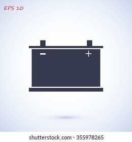 car battery icon. Vector 