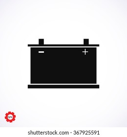 car battery icon. Vector 