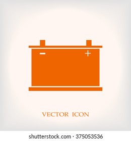 car battery icon. Vector 