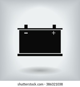 car battery icon. Vector 