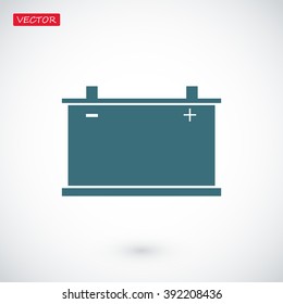car battery icon. Vector 