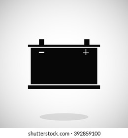 car battery icon. Vector 