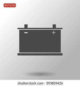 car battery icon. Vector 