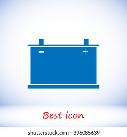 car battery icon. Vector 