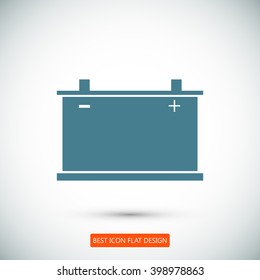 car battery icon. Vector 