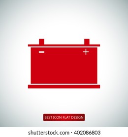 car battery icon. Vector 