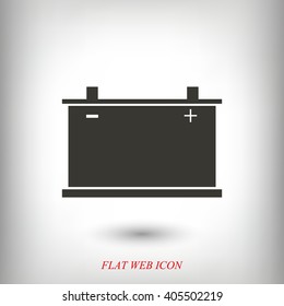 car battery icon. Vector 