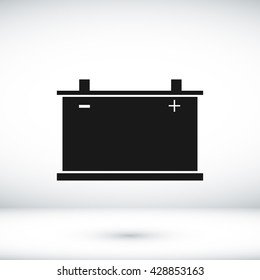 car battery icon. Vector 