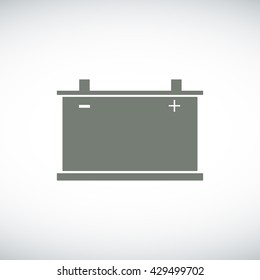 car battery icon. Vector 