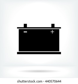 car battery icon. Vector 