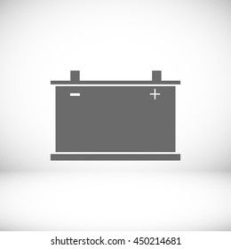 car battery icon. Vector 