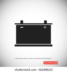 car battery icon. Vector 