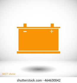 car battery icon. Vector 