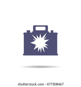 Car Battery Icon Vector