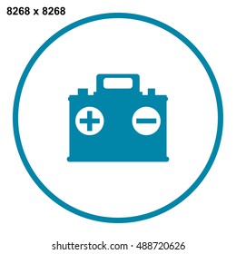 Car Battery Icon Vector