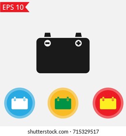 car battery icon Vector.