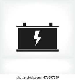 car battery icon, vector best flat icon, EPS