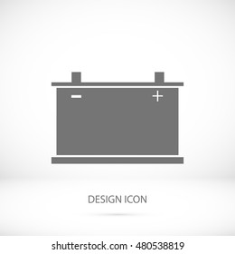 car battery icon. Vector, vector best flat icon, EPS