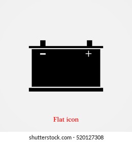 car battery icon. Vector, vector best flat icon, EPS