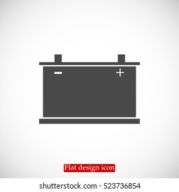car battery icon. Vector, vector best flat icon, EPS
