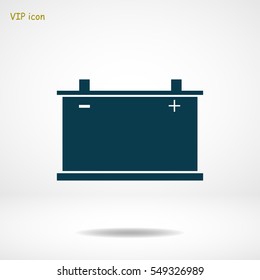 car battery icon. Vector, vector best flat icon, EPS